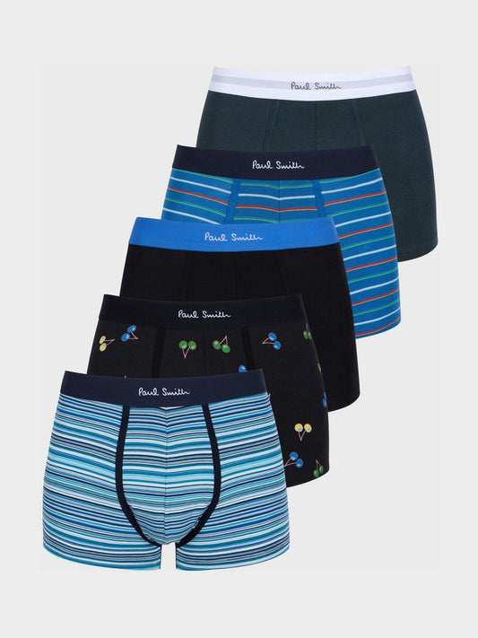 Disney Kidz - PS Paul Smith Blue Boxers 5 Pack image 1