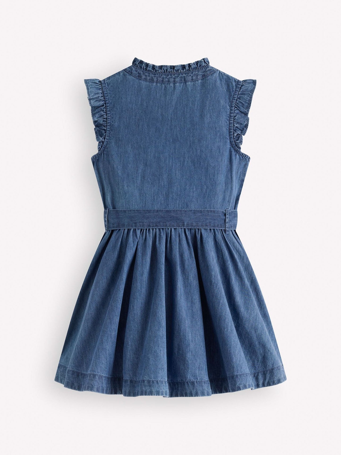 Dsiney Kidz - Boden Blue Ruffle Shirt Dress image 2