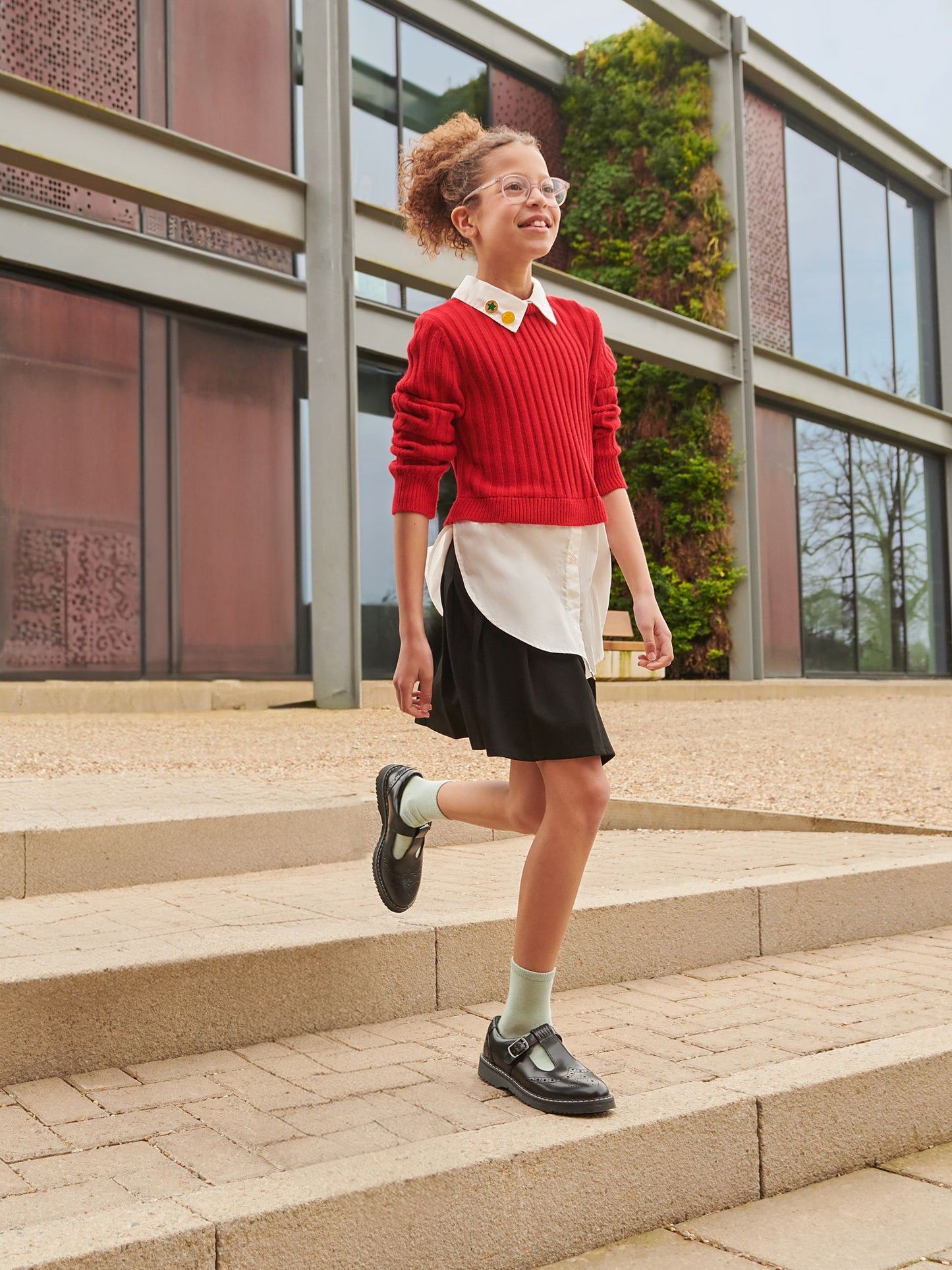 Start Rite Black Standard Fit Imagine T-Bar School Shoes Standard Width Fitting image 1