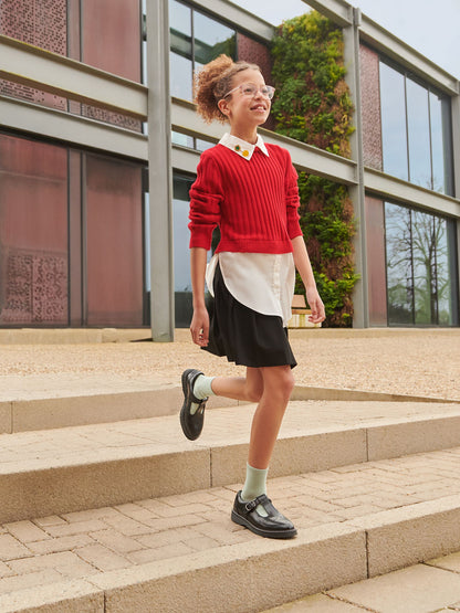 Start Rite Black Standard Fit Imagine T-Bar School Shoes Standard Width Fitting image 1