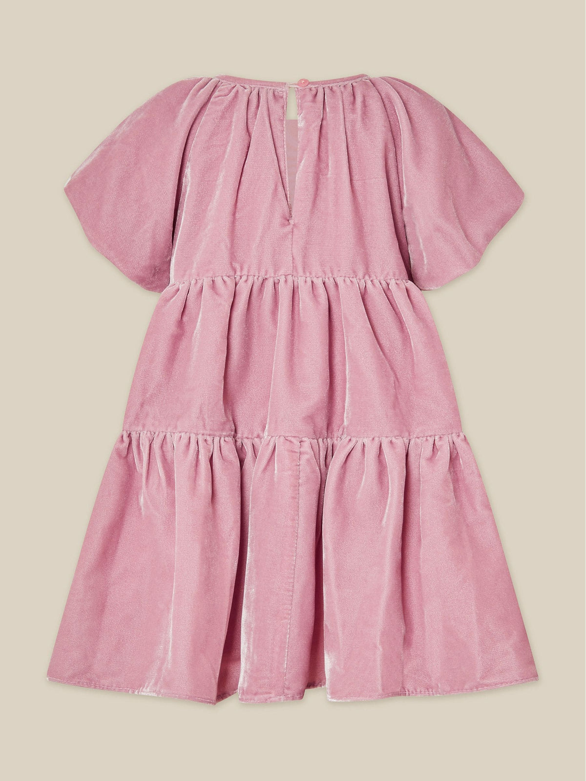 Monsoon Pink Baby Leila Corsage Velvet Party Dress - image 2