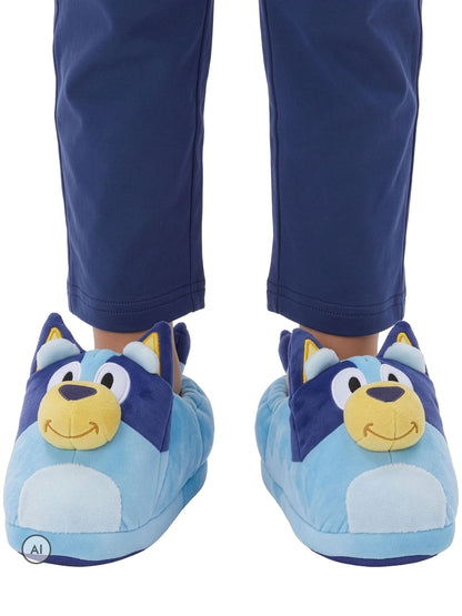 Character Blue Bluey 3D Novelty Plush Slippers - image 2