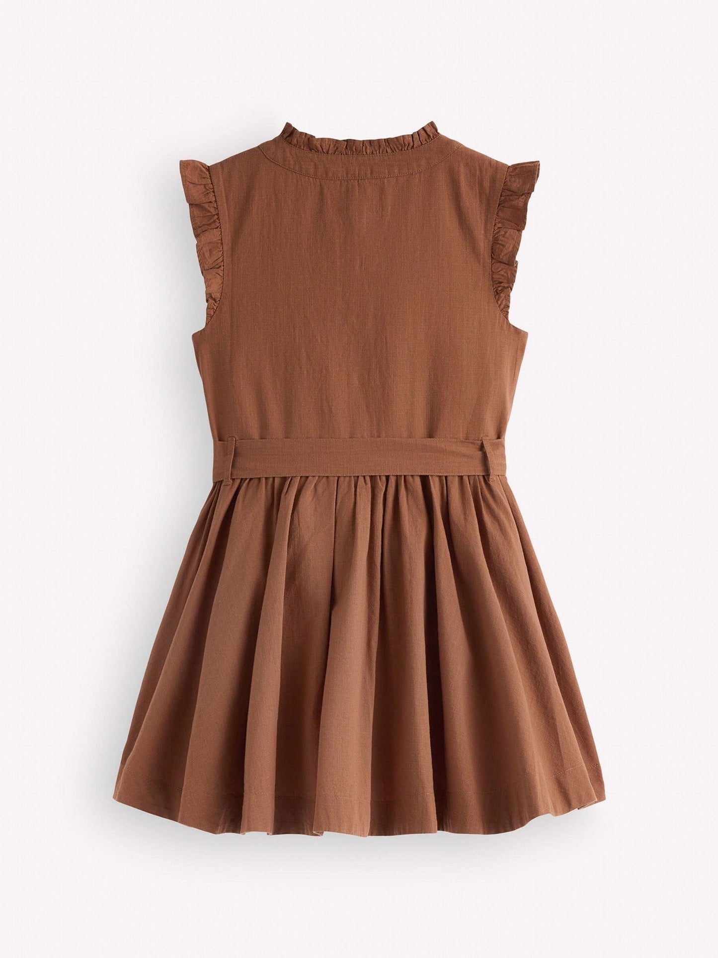 Dsiney Kidz - Boden Brown Ruffle Shirt Dress image 2