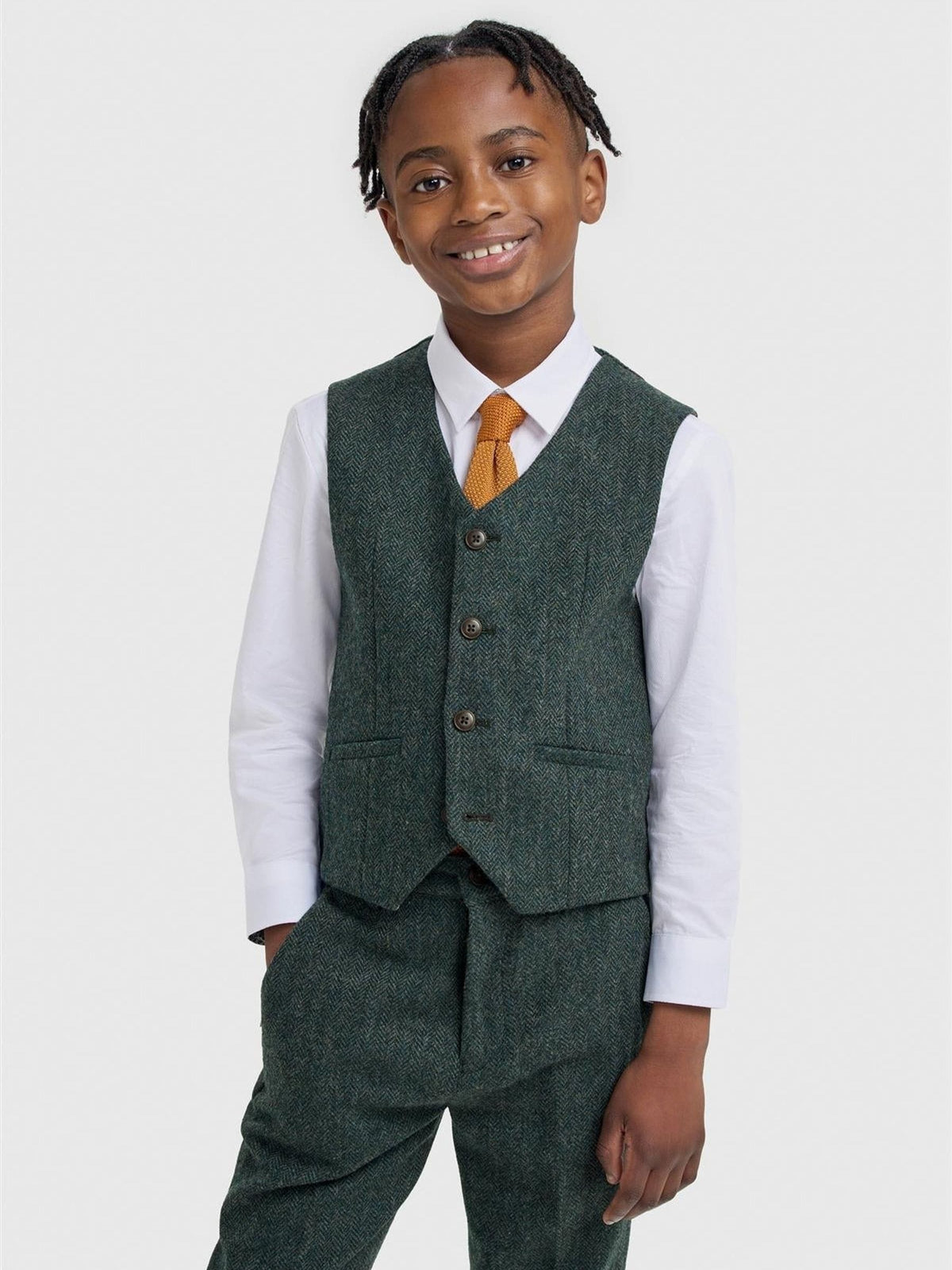 Cavani Green Thomas Tweed Suit - image 3