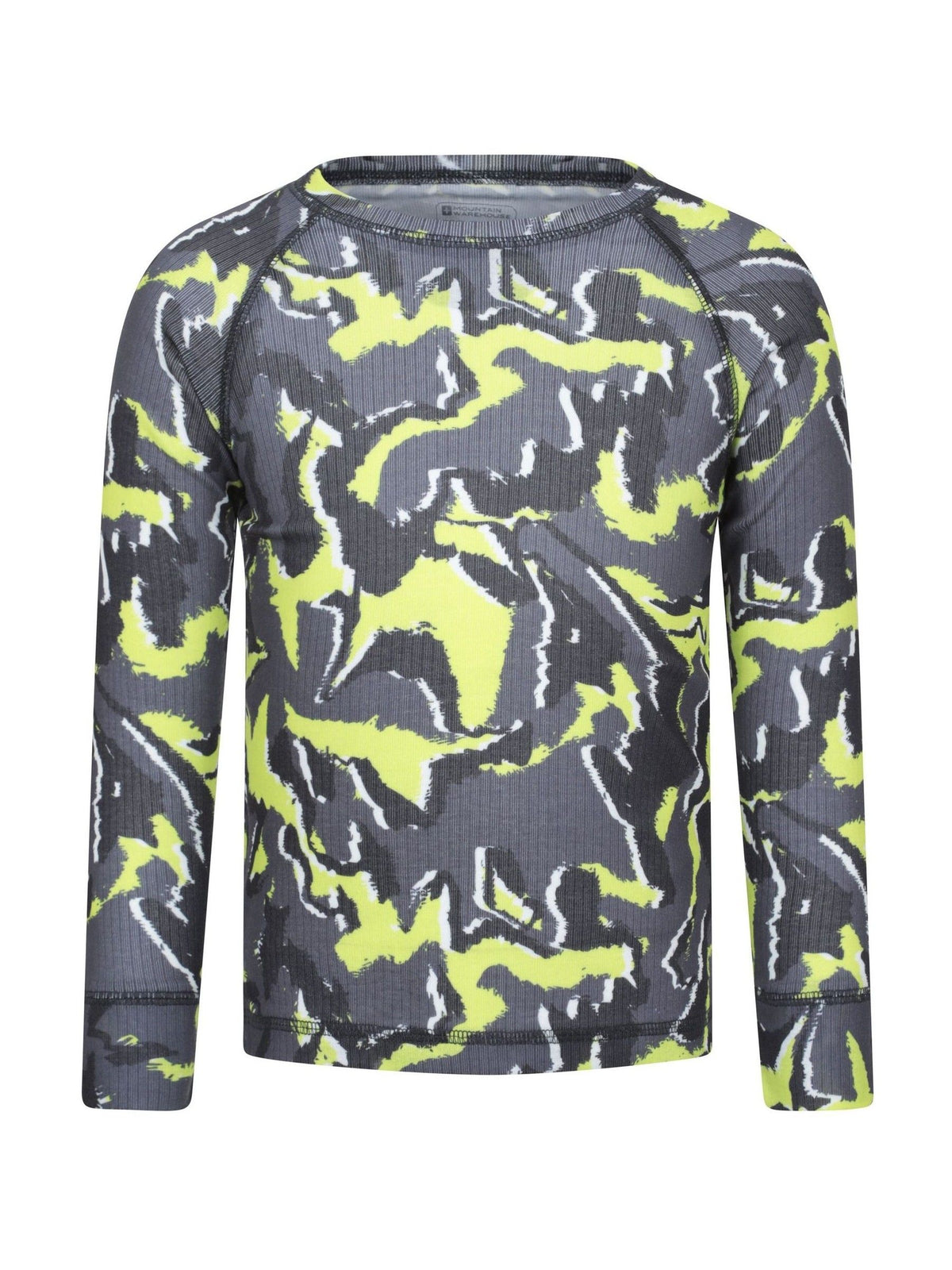 Mountain Warehouse Green Talus Printed Quick Dry Kids Baselayer-Top & Pants Set - image 3