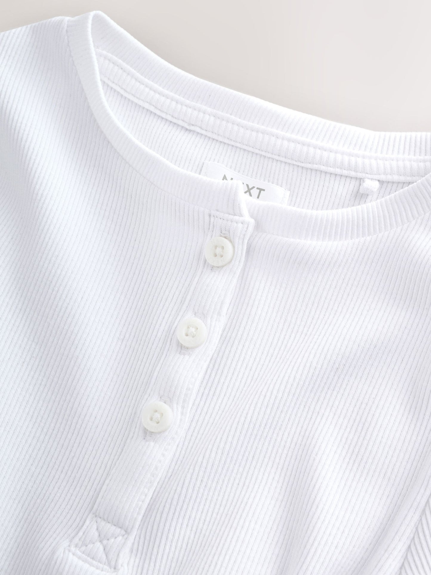 Dsiney Kidz - White Ribbed Placket T-Shirt (3-16yrs) image 3