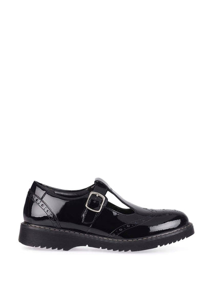 Start Rite Black Patent Standard Fit Imagine T-Bar School Shoes Standard Width Fitting image 1