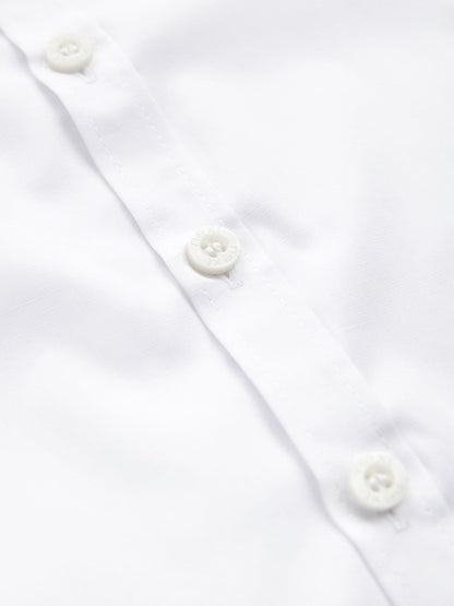 Dsiney Kidz - White 2 Pack Long Sleeve Stretch School Shirts (3-16yrs) image 5