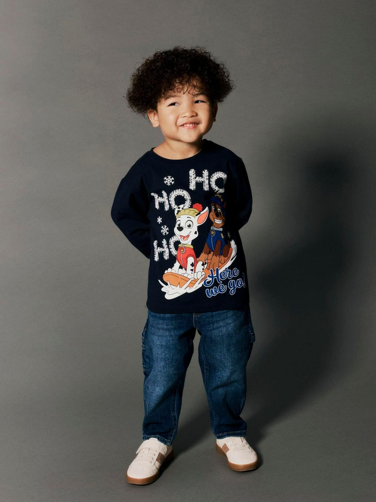 Name It Blue Paw Patrol Christmas Long Sleeve Top - image 1