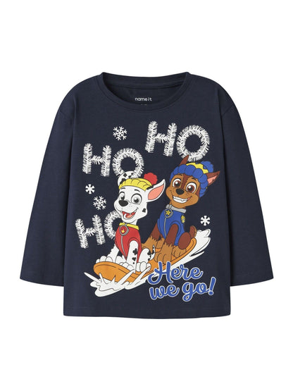 Name It Blue Paw Patrol Christmas Long Sleeve Top - image 3