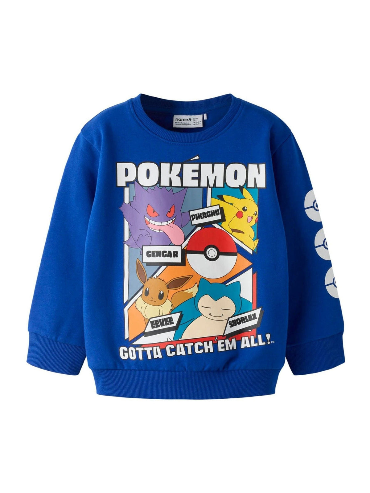 Name It Blue Graphic Pokemon Sweatshirt - image 3