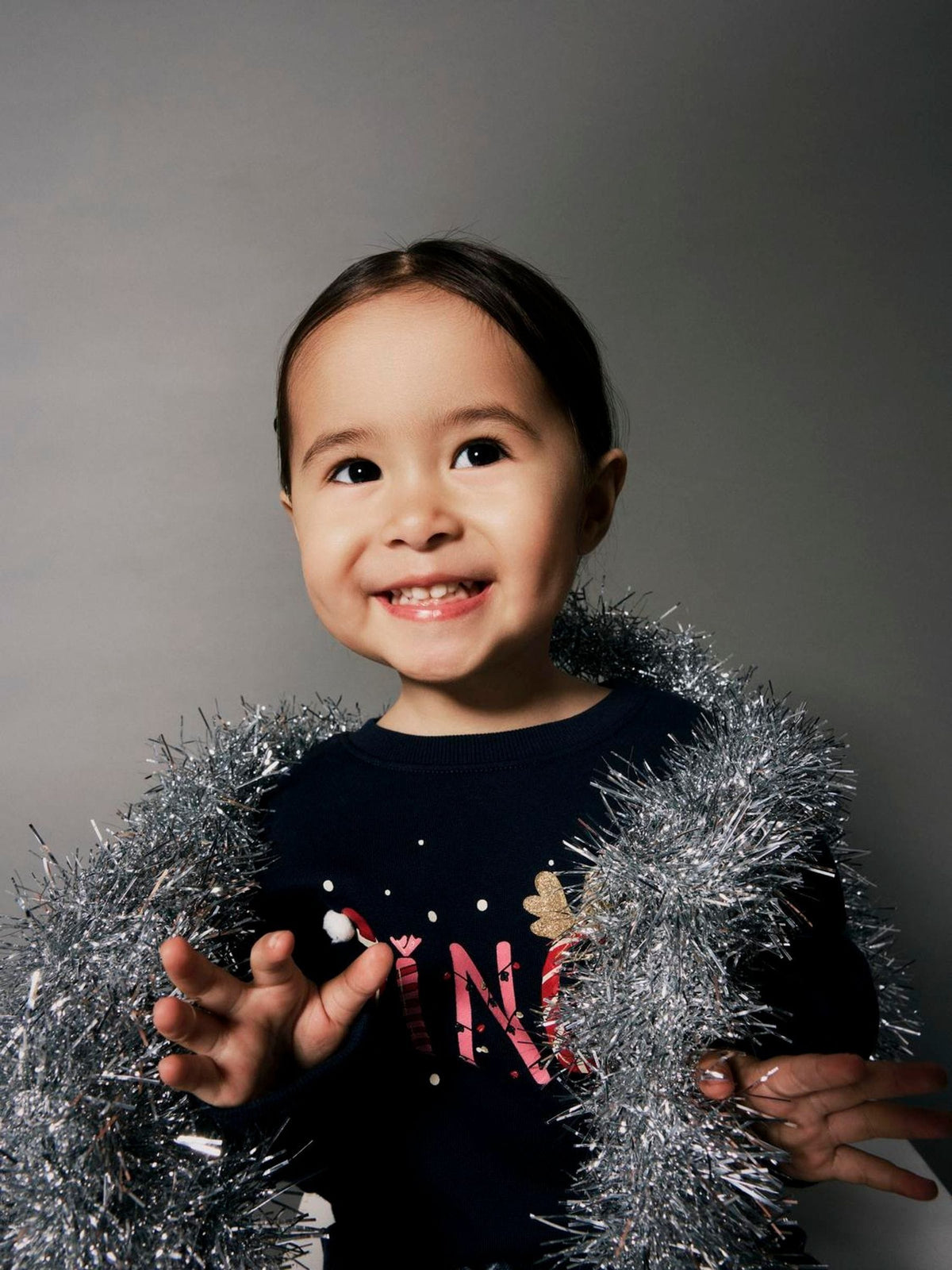 Name It Blue Bow Print Christmas Jumper - image 2