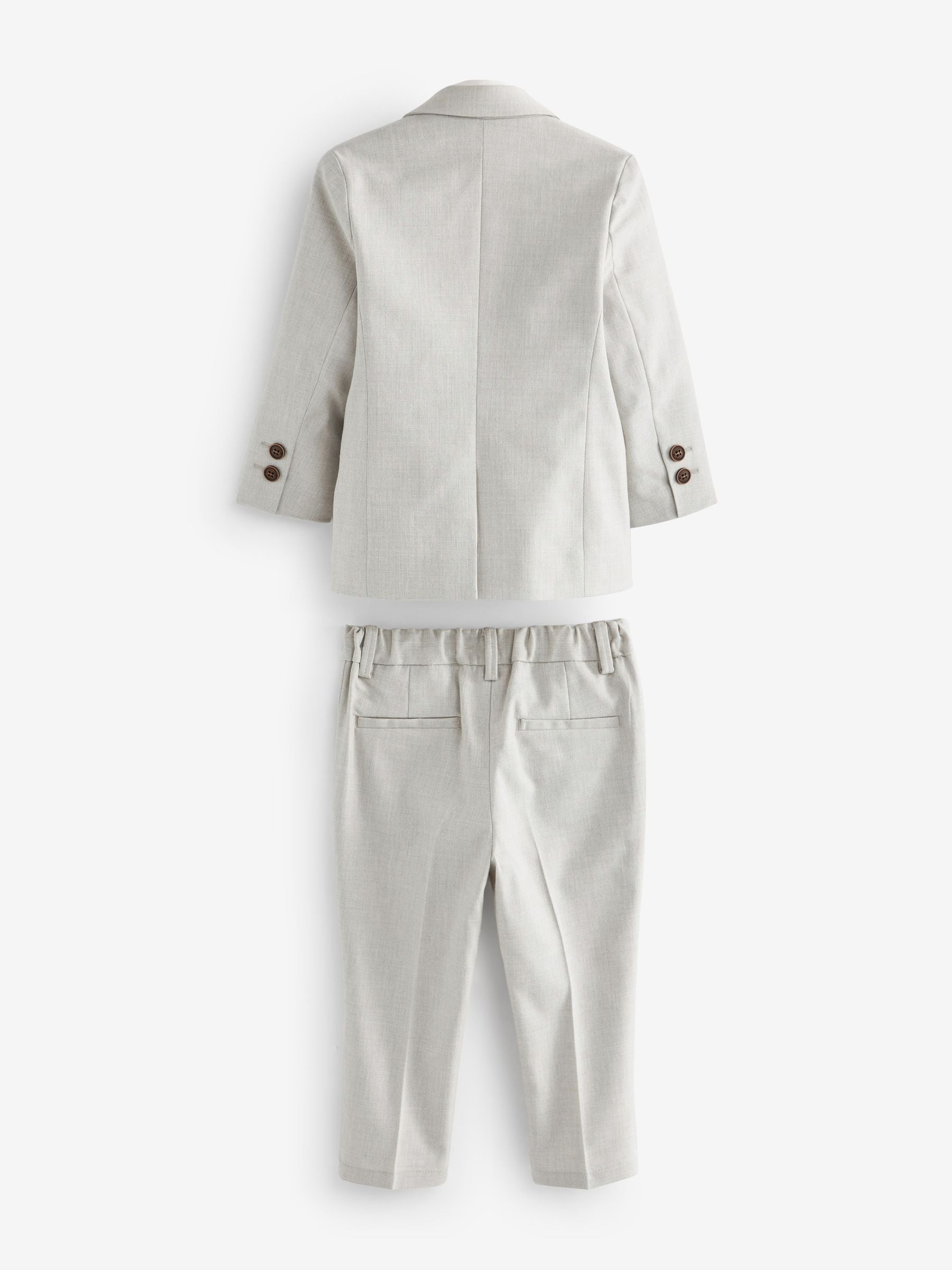 Dsiney Kidz - Neutral Blazer, Shirt & Trouser Set Blazer Shirt Trousers and Bow Tie Set (3mths-12yrs) image 5