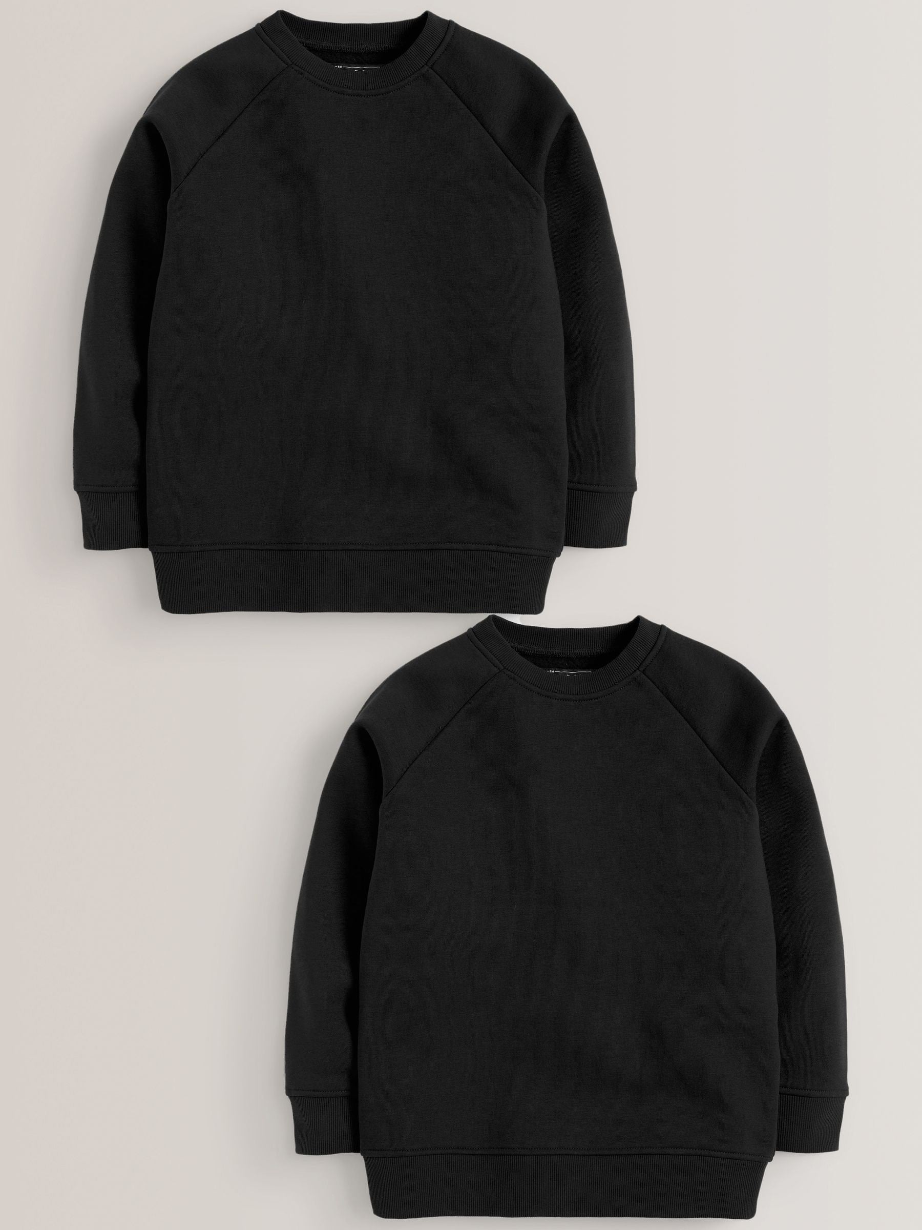 Dsiney Kidz - Black Crew Neck School Sweater 2 Pack (3-16yrs) image 1