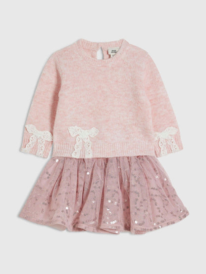 River Island Pink Bow Top & Skirt Set - image 3