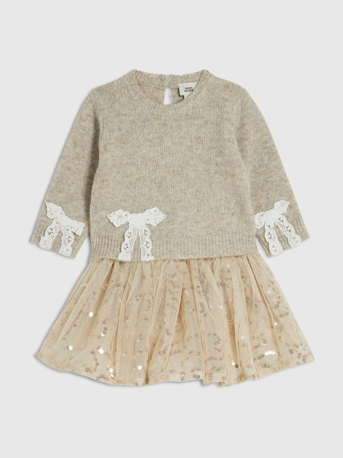 River Island Brown Bow Jumper & Tutu Skirt Set - image 3
