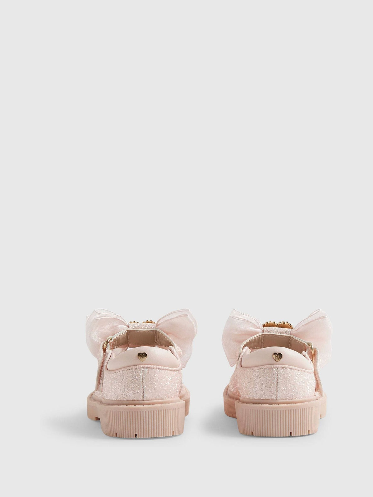 River Island Pink Glitter Bow Mary Jane Shoes - image 3