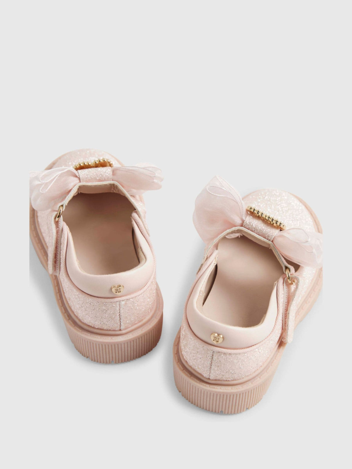 River Island Pink Glitter Bow Mary Jane Shoes - image 5