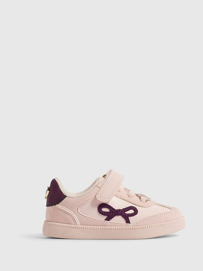 River Island Pink Bow Trainers - image 1