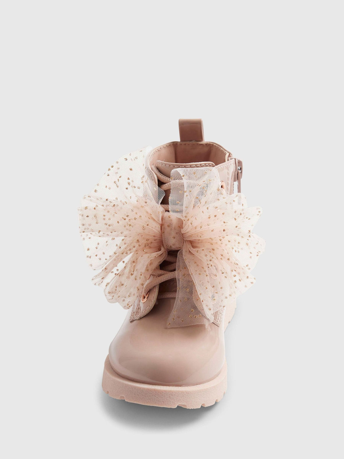 River Island Pink Lace Up Bow Boots - image 4