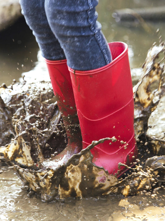 Muddy Puddles Red Classic Waterproof Wellies image 1