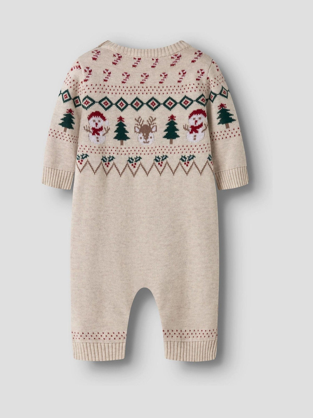 Name It Cream Baby Knitted Christmas Romper - image 2