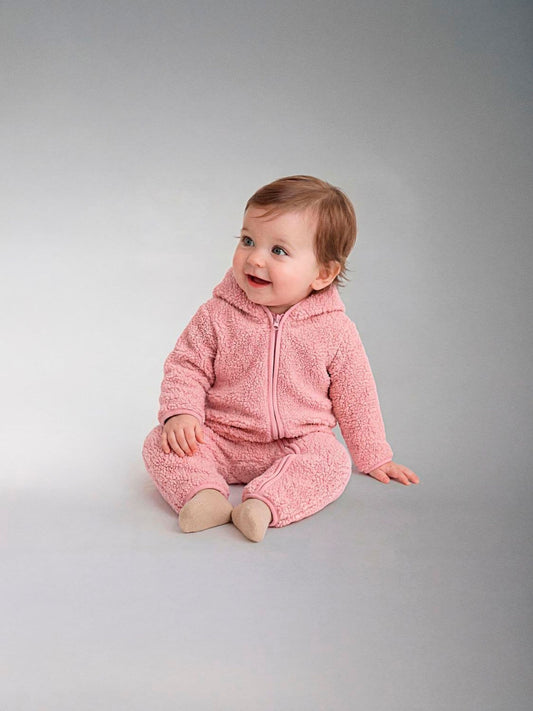Name It Pink Teddy Pramsuit - image 1