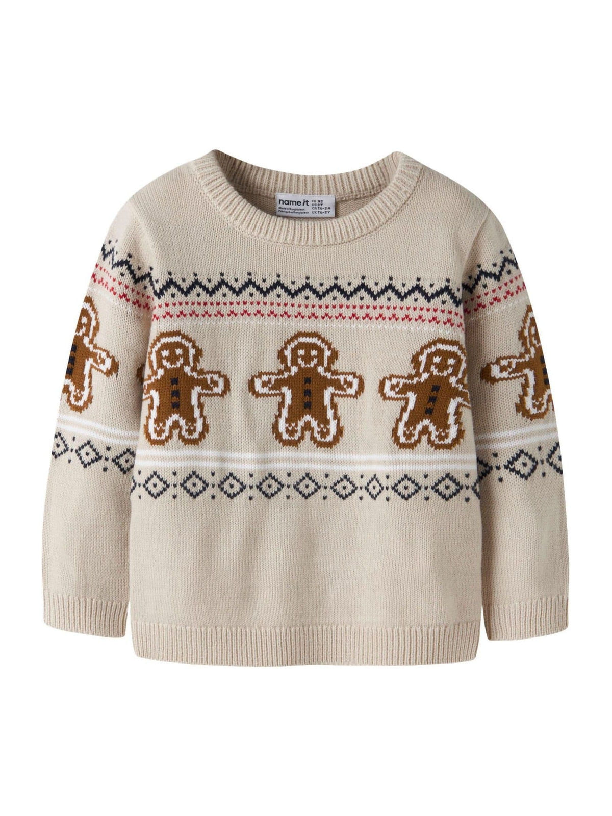 Name It Cream Classic Christmas Jumper - image 3