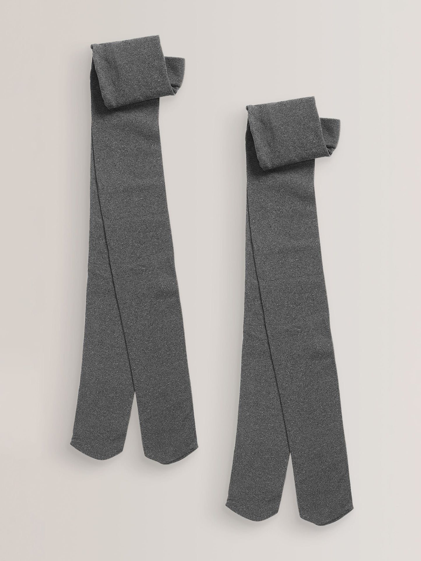 Grey Regular Length 2 Pack 40 Denier School Tights image 1