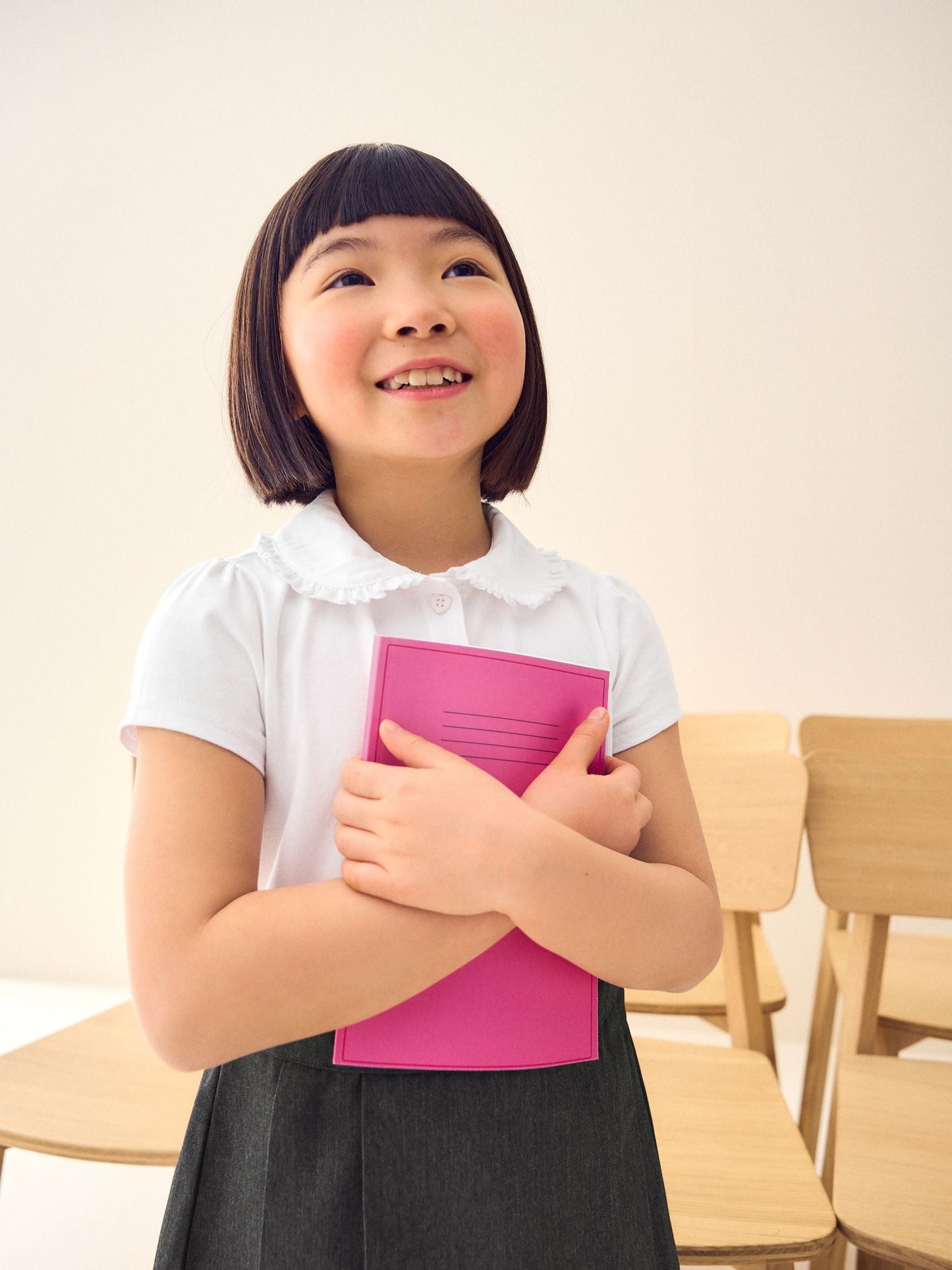 Grey 2-In-1 Short Sleeve School Pinafore Dress (3-14yrs) image 2