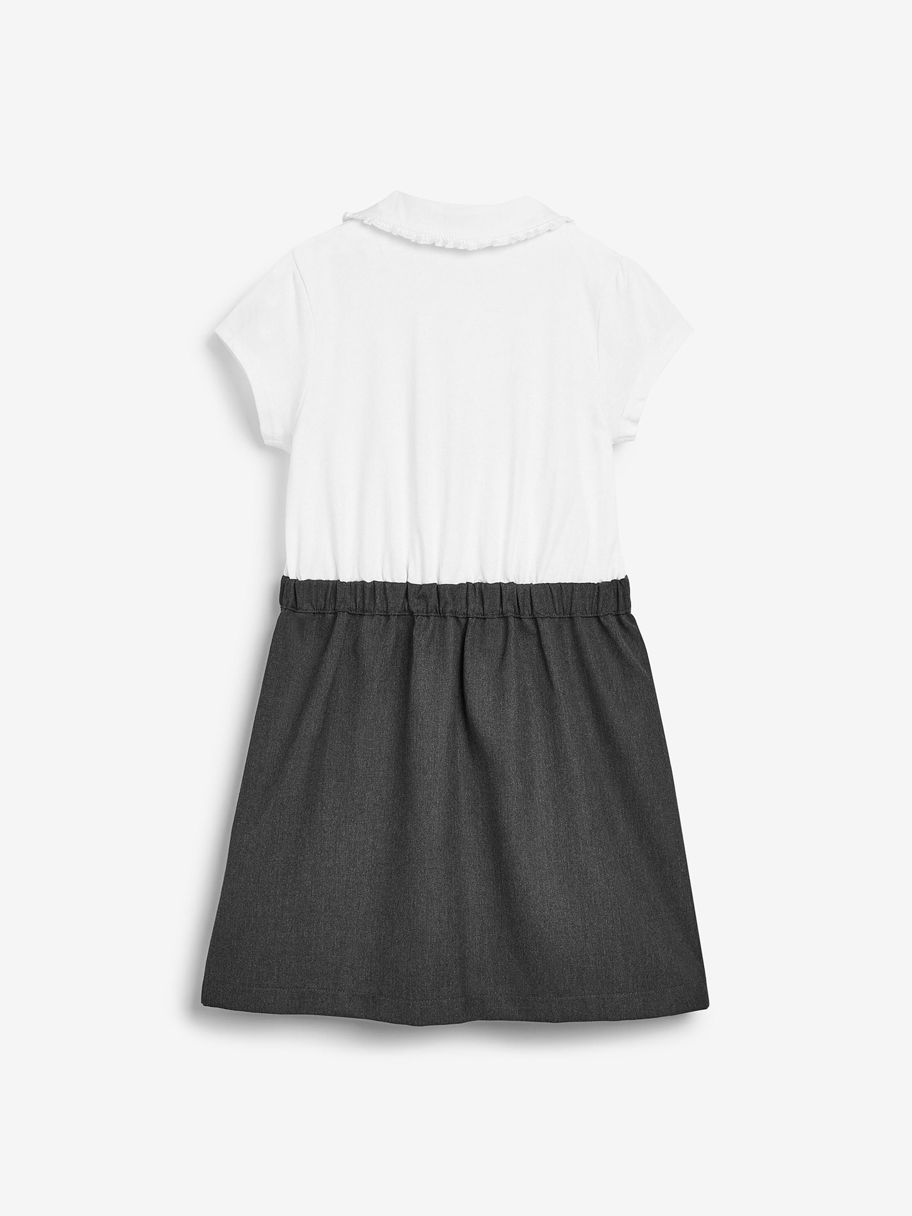 Grey 2-In-1 Short Sleeve School Pinafore Dress (3-14yrs) image 7