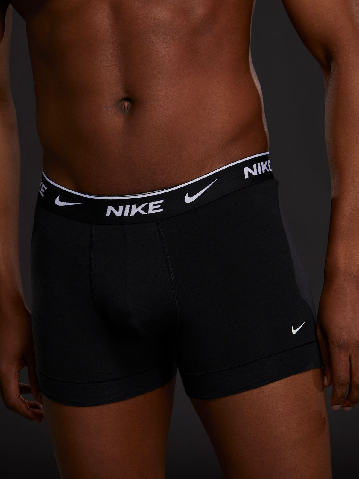 Dsiney Kidz - Nike Black Everyday Cotton Stretch Boxer Trunks 3 Pack image 3