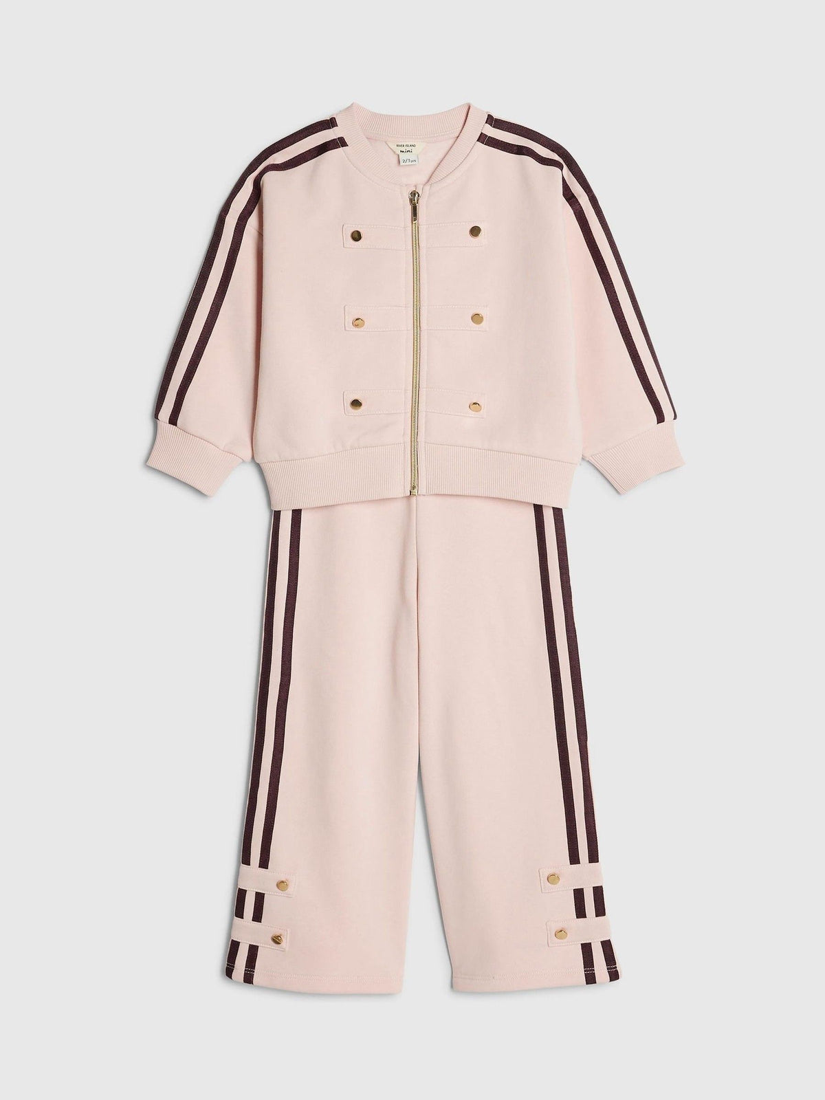 River Island Pink Drummer Bomber Jacket & Trousers Set - image 3