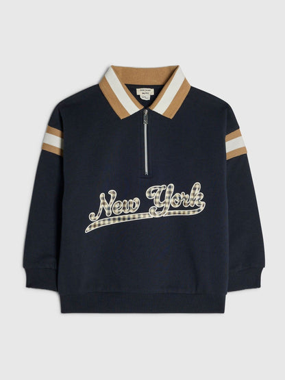 River Island Blue New York Rugby Sweatshirt - image 1