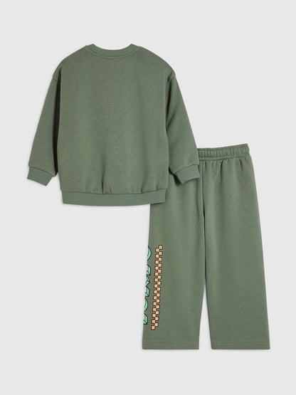 River Island Green Tokyo Cartoon Sweatshirt & Joggers Set - image 2