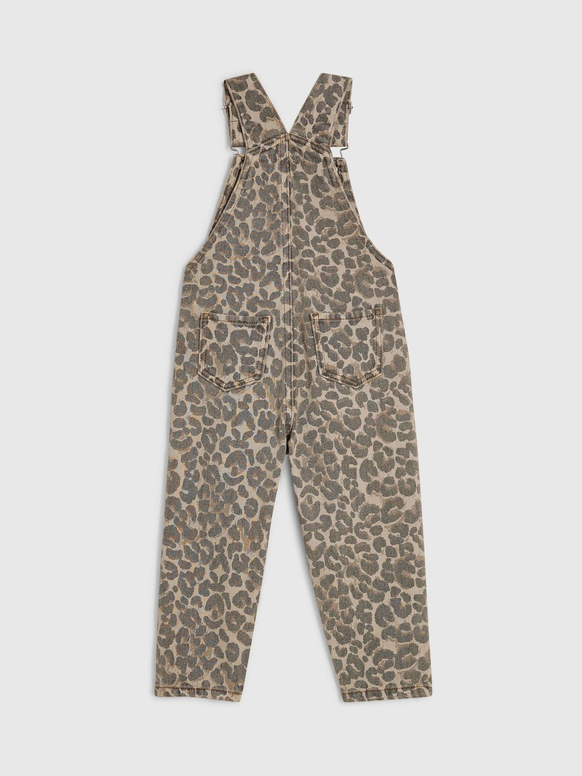 River Island Brown Leopard Badged Dungarees - image 2