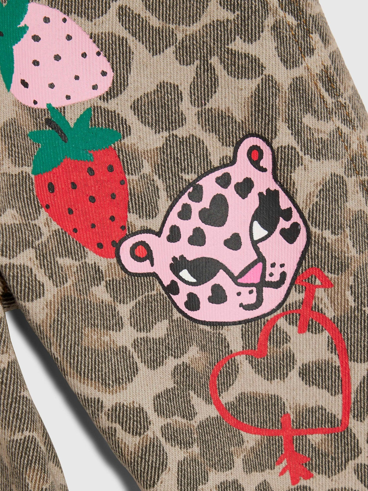 River Island Brown Leopard Badged Dungarees - image 4