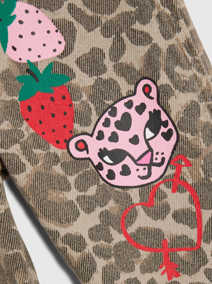 River Island Brown Leopard Badged Dungarees - image 4