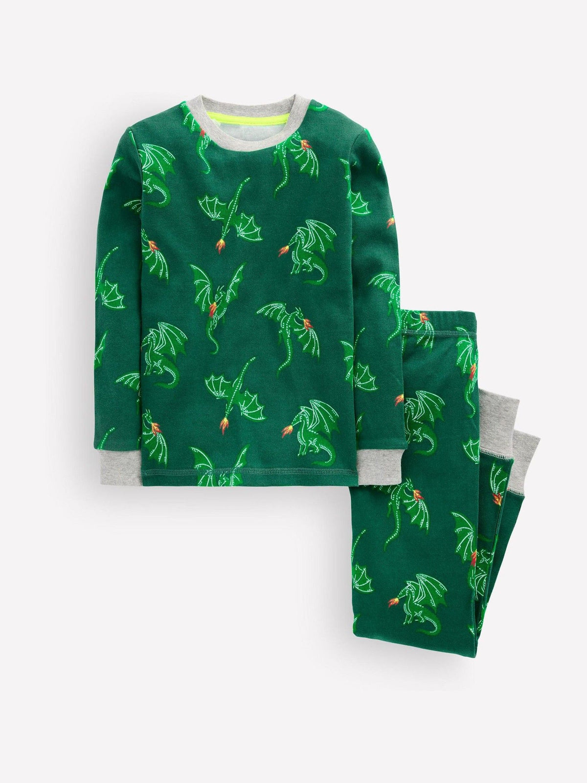Boden Green Snug Glow-In-The-Dark Pyjamas - image 1