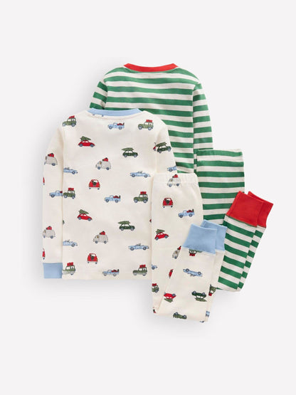 Boden Cream Snug Pyjamas 2 Pack - image 2