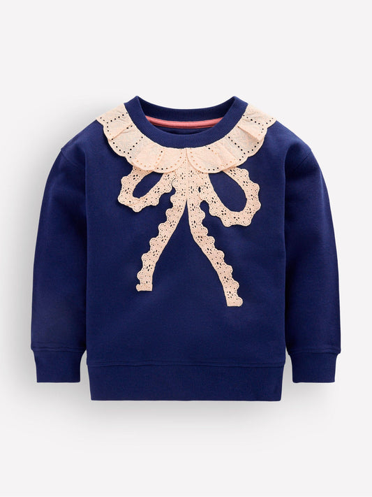 Boden Blue Bobbie Appliqué Sweatshirt - image 1