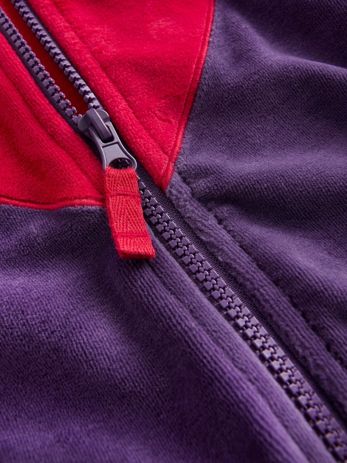 Boden Purple Velour Cosy Zip-Through Hoodie - image 3