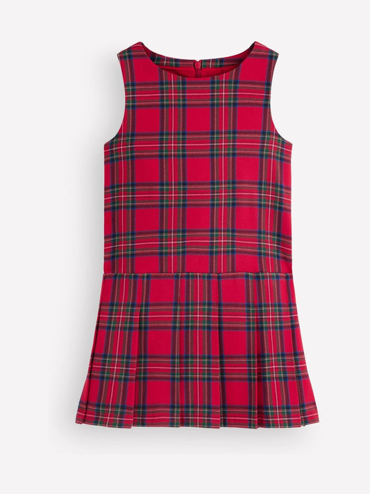 Boden Red Drop Waist Pinafore - image 1