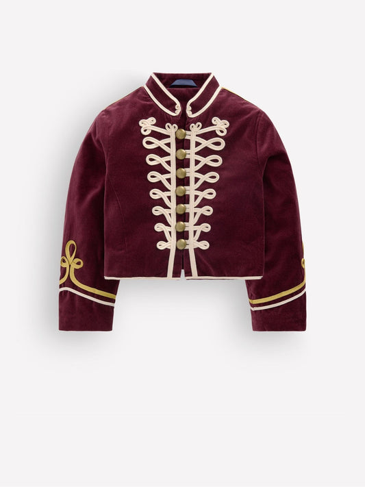 Boden Red Velvet Military Jacket - image 1