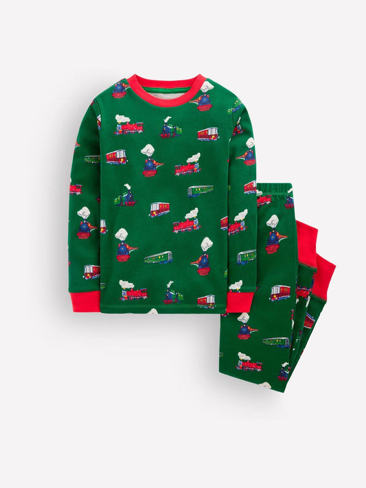 Boden Green Snug Long John Pyjamas - image 1