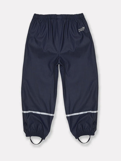 Muddy Puddles Navy Blue Rainy Day Waterproof Over Trousers image 4