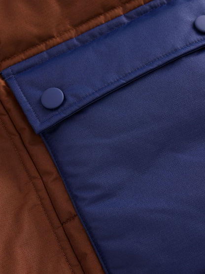 Boden Brown Fleece Lined Padded Coat - image 3