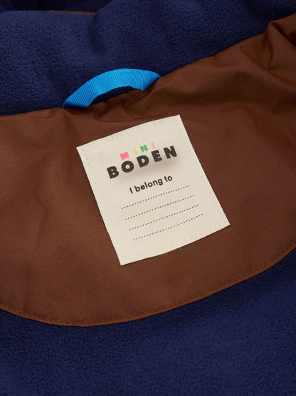 Boden Brown Fleece Lined Padded Coat - image 5