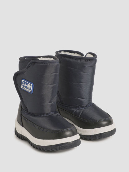 JoJo Maman Bébé Navy Blue Cosy Snow Boots image 1