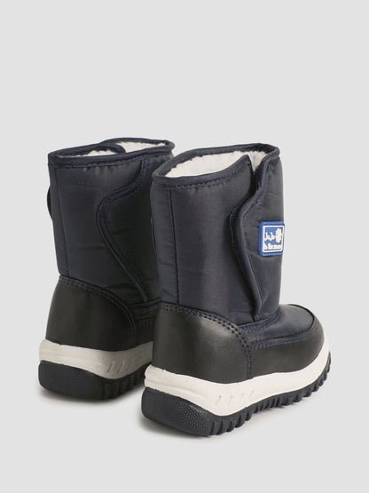 JoJo Maman Bébé Navy Blue Cosy Snow Boots image 2